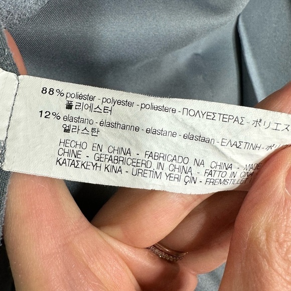 Zara Powder Blue Faux Suede Jacket XS - Picture 5 of 6